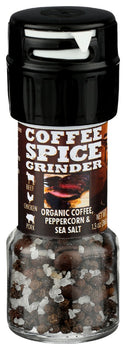 DON PABLO: Peppercorn Organic Coffee Sea Salt Grinder, 1.3 oz