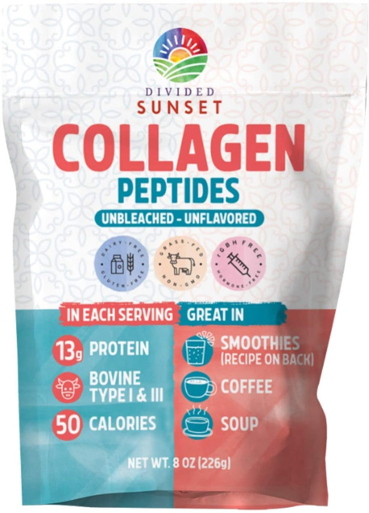 DIVIDED SUNSET: Collagen Peptides, 8 oz