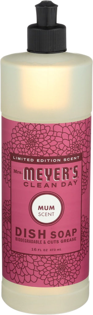 MRS MEYERS CLEAN DAY: Mum Dish Soap, 16 oz