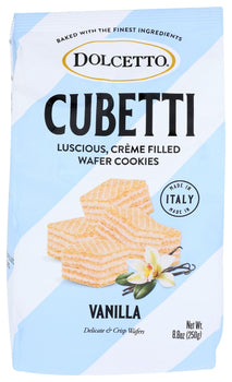 DOLCETTO: Cubetti Vanilla Wafer, 8.8 oz