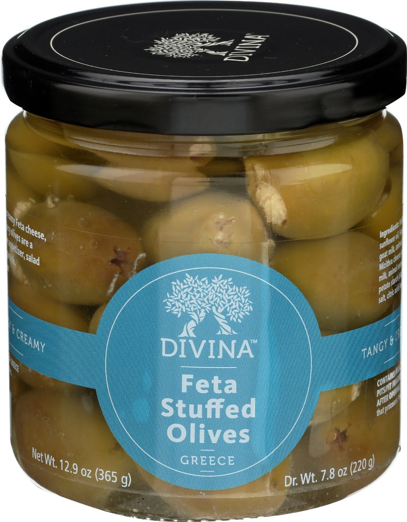 DIVINA: Feta Stuffed Olives, 7.8 oz