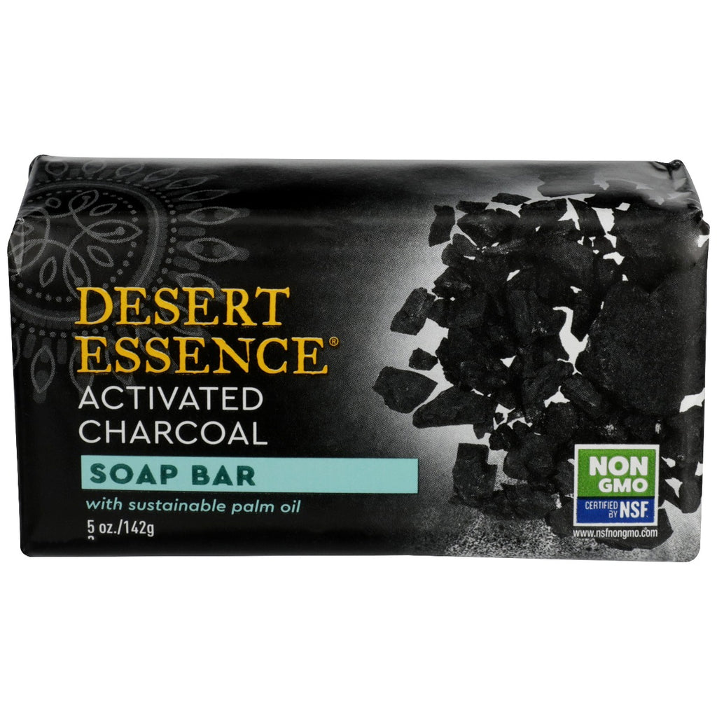 DESERT ESSENCE: Activated Charcoal Soap Bar, 5 oz