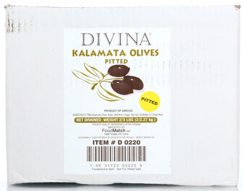 DIVINA: Pitted Kalamata Olives, 5 lb