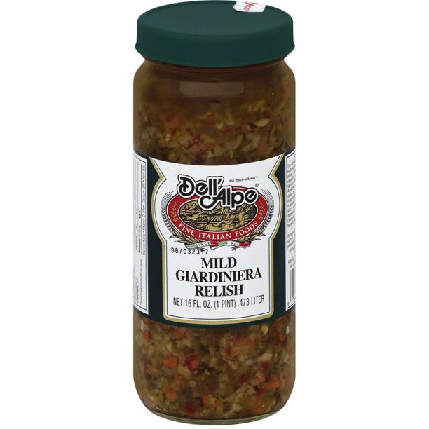 DELL ALPE: Mild Giardiniera Relish, 16 oz