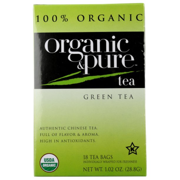 ORGANIC & PURE: Tea Green Org, 18 bg