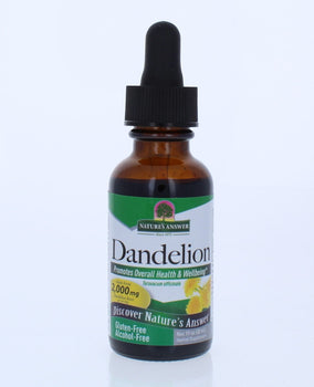 NATURES ANSWER: Dandelion Root Alcohol Free, 1 oz