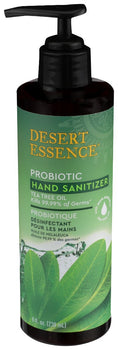 DESERT ESSENCE: Probiotic Hand Sanitizer Tea Tree Oil, 8 oz