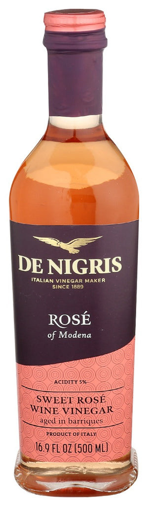 DE NIGRIS: Sweet Rose Wine Vinegar, 500 ml