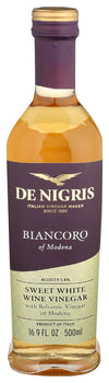 DE NIGRIS: Sweet White Wine Vinegar Balsamic, 500 ml