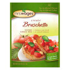 MRS WAGES: Seasoning Bruschetta Mix, 0.8 oz