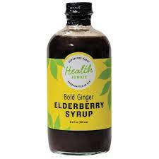 HEALTH JUNKIE: Elderberry Syrup Ginger, 8.3 fo