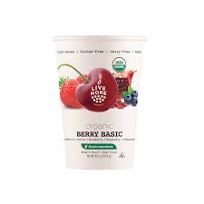 LIVE MORE ORGANICS: Smoothie Cup Assrtd Brry, 8 oz