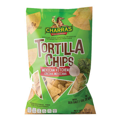 CHARRAS: Mexican Kitchen Tortilla Chips, 12 oz