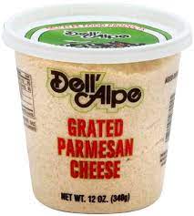 DELL ALPE: Parmesan Grated, 12 oz