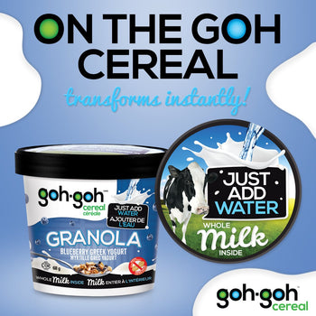 GOH GOH CEREAL: Cereal Cup Blueberry Greek Yogurt, 68 gm