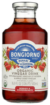 BONGIORNO: Organic Vinegar Drink Berries and Pomegranate, 16.9 fo