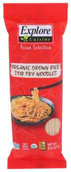 EXPLORE CUISINE: Organic Brown Rice Stir Fry Noodles, 8 oz