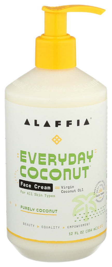 ALAFFIA: Everyday Coconut Face Cream Purely Coconut, 12 fo