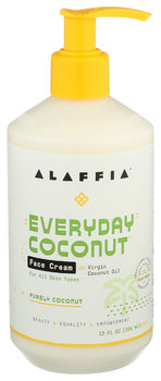 ALAFFIA: Everyday Coconut Face Cream Purely Coconut, 12 fo