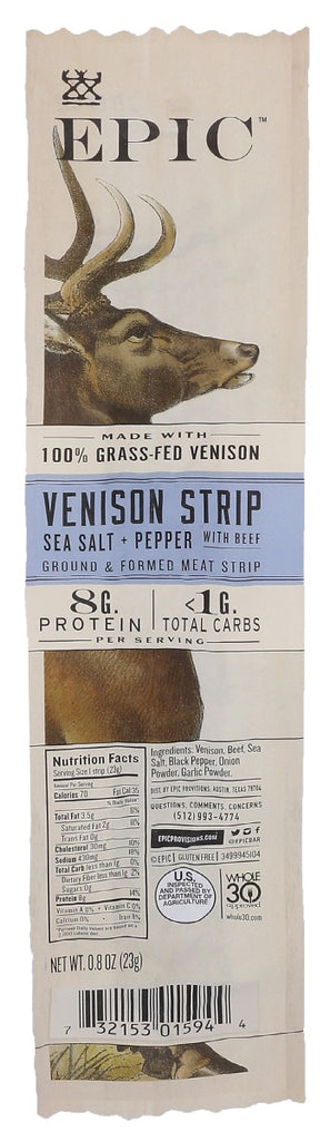 EPIC: Sea Salt And Pepper Venison Strip, 0.8 oz