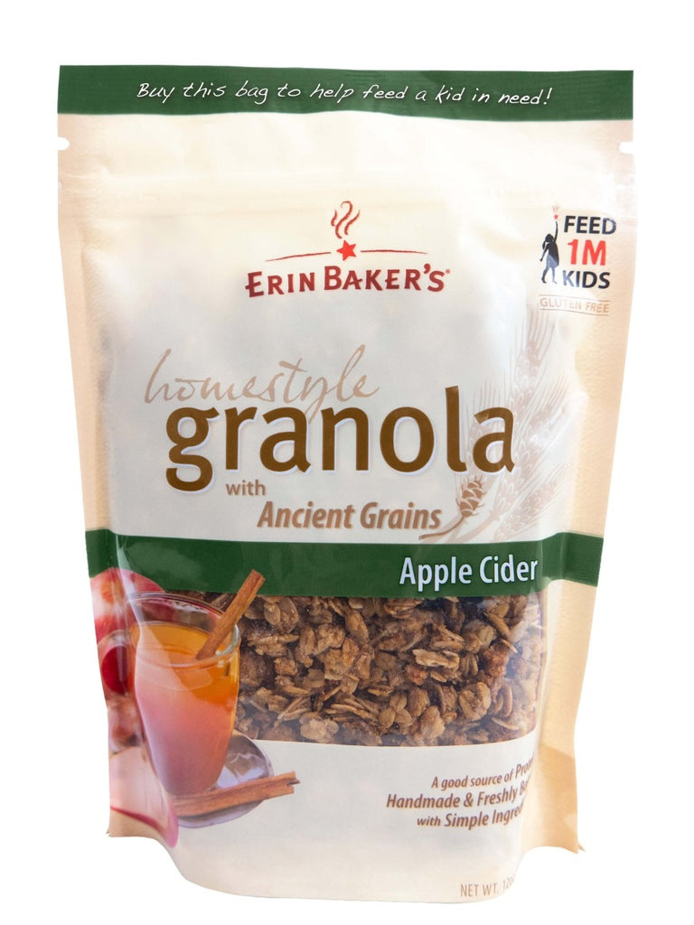 ERIN BAKERS: Homestyle Apple Cider Granola, 12 oz