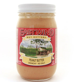 EAST WIND: Peanut Butter Crunchy No Salt, 16 oz