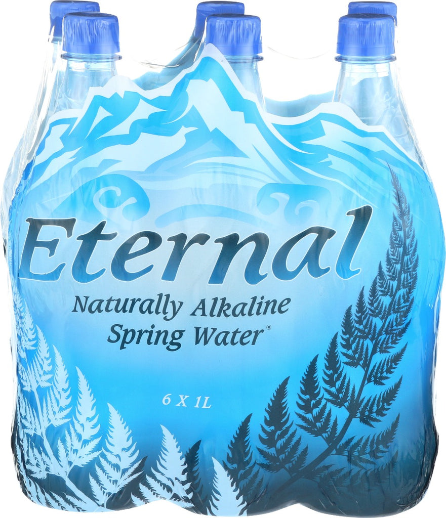 ETERNAL: Naturally Alkaline Spring Water 6 Count, 202.8 fo