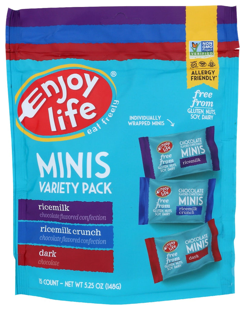 ENJOY LIFE: Mini Chocolate Bar Candies, 5.25 oz