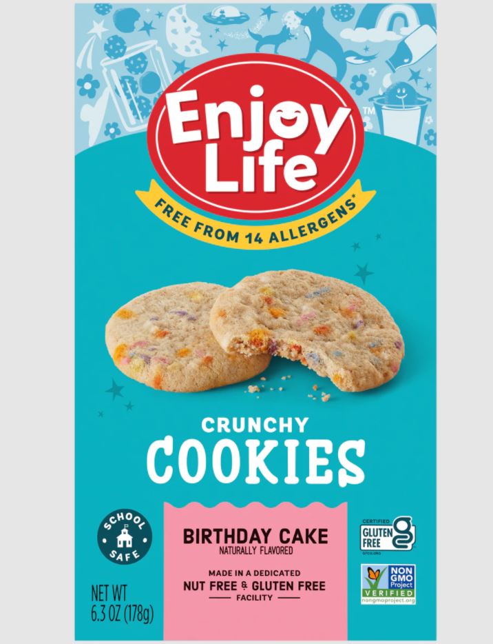 ENJOY LIFE: Birthday Cake Crunchy Cookies, 6.3 oz