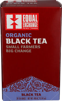 EQUAL EXCHANGE: Tea Black Organic, 20 bg