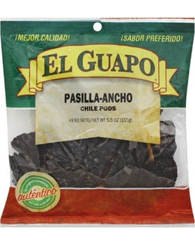 EL GUAPO: Spice Pasilla Ancho Pods, 5.5 oz