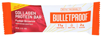 BULLETPROOF: Collagen Protein Bar Fudge Brownie, 1.4 oz