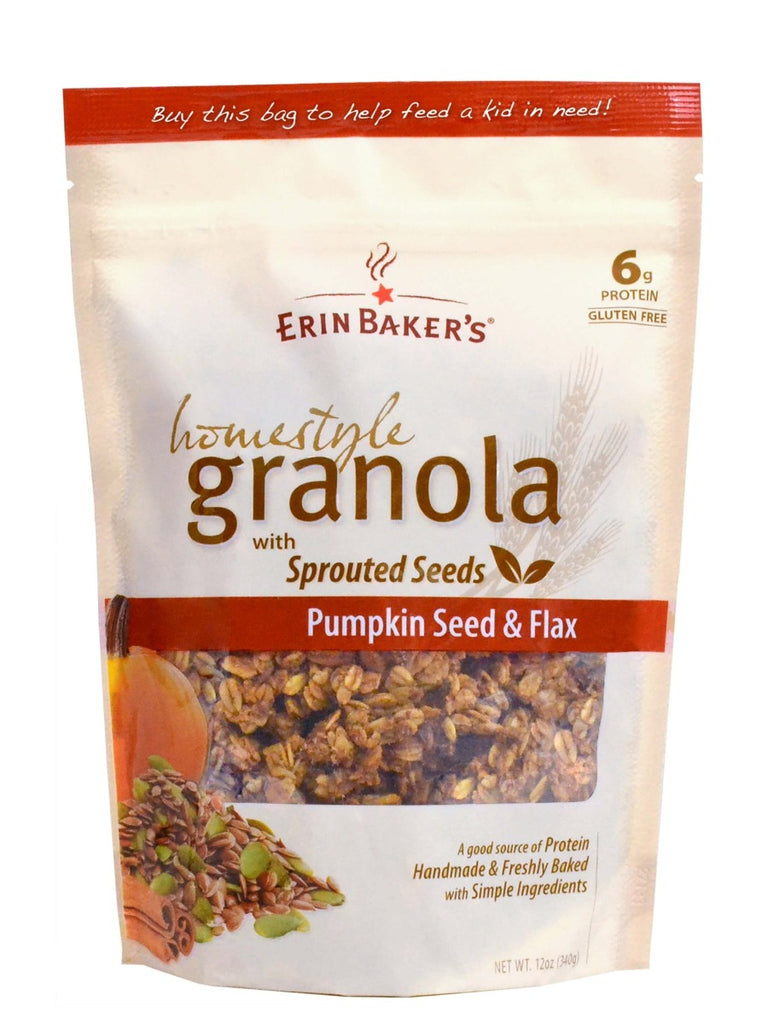 ERIN BAKERS: Homestyle Granola Pumpkin Seed and Flax, 12 oz