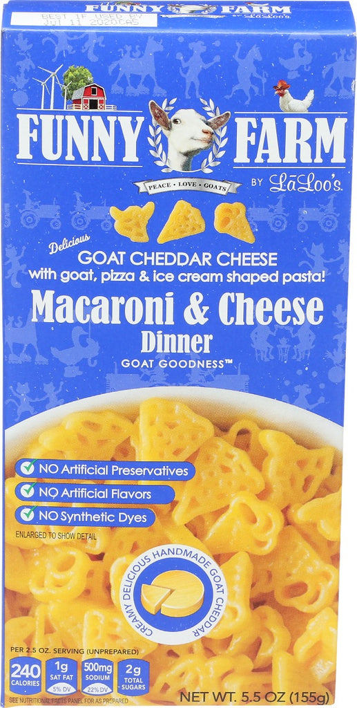 FUNNY FARMS: Goat Cheddar Macaroni And Cheese, 5.5 oz