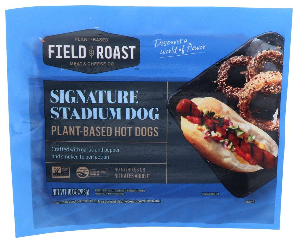 FIELD ROAST: Signature Stadium Dog Plant Based Hotdogs, 10 oz