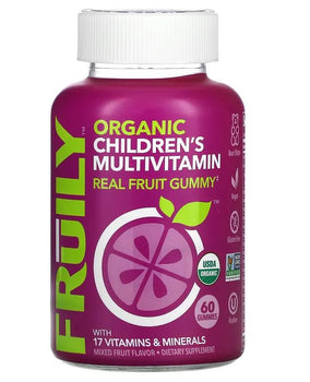 FRUILY: Organic Childrens Multivitamin Gummy, 60 ea