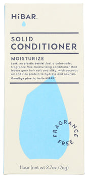HIBAR: Fragrance Free Moisturize Conditioner Bar, 2.9 oz