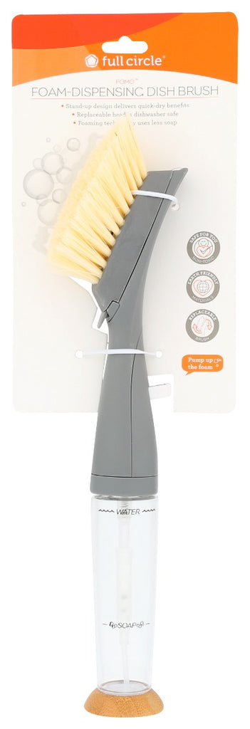 FULL CIRCLE HOME: Fomo Foam Dispensing Dish Brush Grey, 1 ea