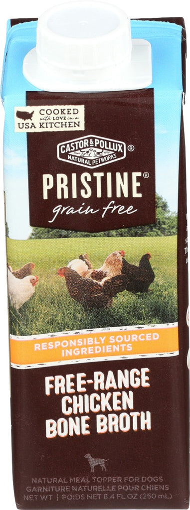 CASTOR & POLLUX: Pristine Grain Free Free Range Chicken Bone Broth, 250 ml