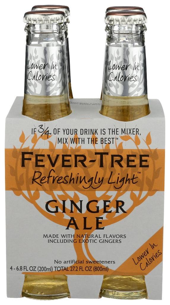 FEVER TREE: Refreshingly Light Ginger Ale, 27.2 fo