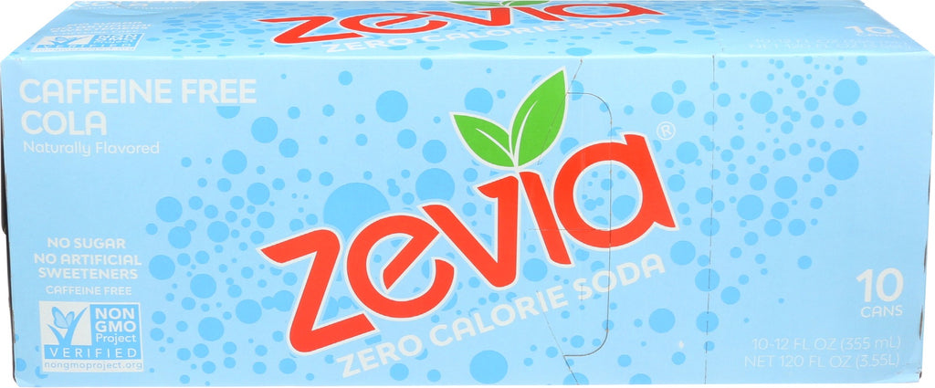 ZEVIA: Caffeine Free Cola 10Pack, 120 fo