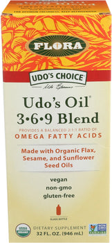 FLORA HEALTH: Udos Oil 369 Blend, 32 oz