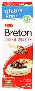 DARE: Breton Gluten Free Original With Flax Crackers, 4.76 oz