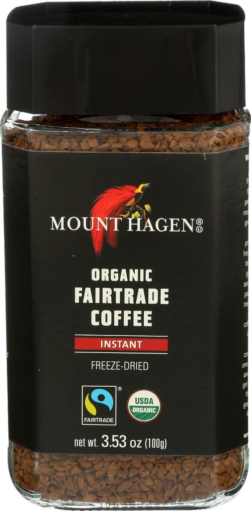 MOUNT HAGEN: Organic Freeze Dried Instant Coffee, 3.53 oz