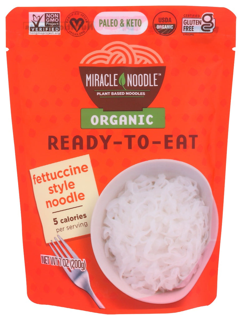 MIRACLE NOODLE: Ready To Eat Organic Fettuccine, 7 oz