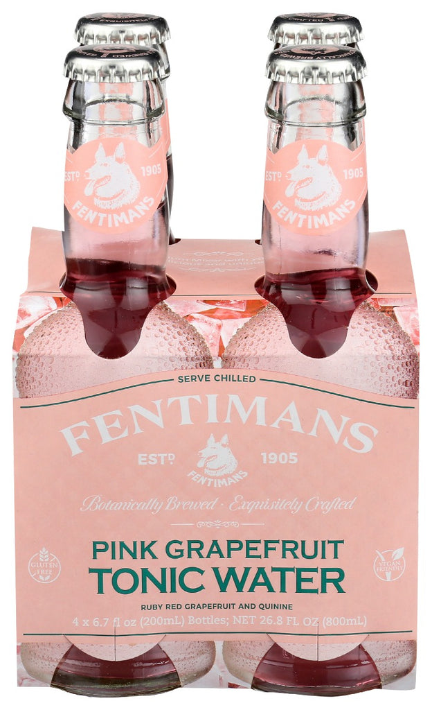 FENTIMANS: Mixer Tonic Water Pink Grapefruit 4 pk, 26.8 fo