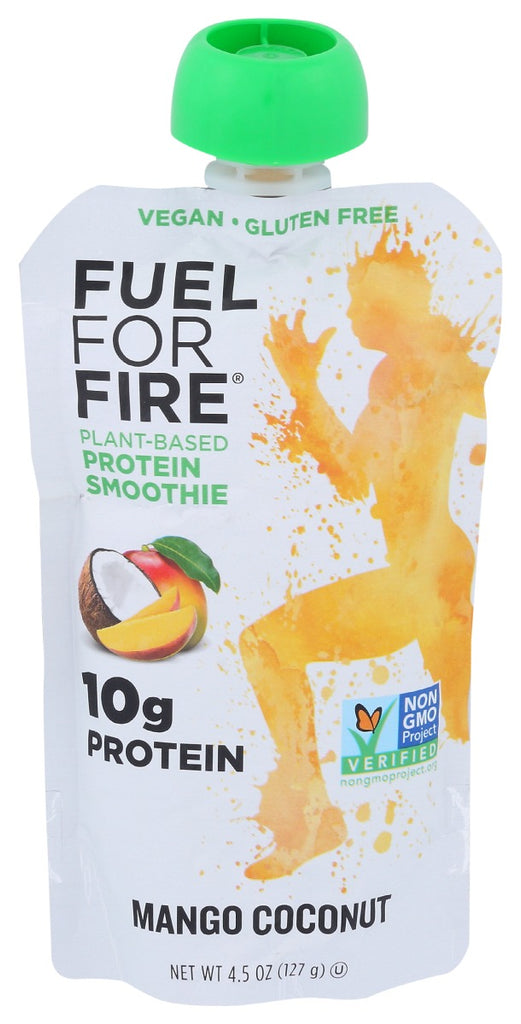 FUEL FOR FIRE: Mango Coconut Plant Protein Fruit Smoothie, 4.5 oz