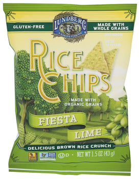 LUNDBERG: Fiesta Lime Rice Chips, 1.5 oz