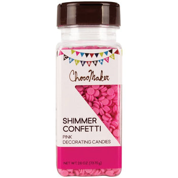 CHOCOMAKER: Shimmer Pink Confetti, 2.6 oz