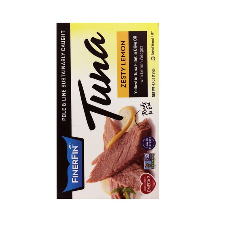 FINERFIN: Tuna Zesty Lemon, 4.4 oz